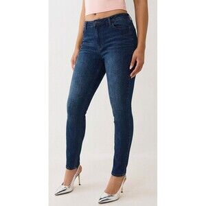 Old Navy High Rise Wow Super Skinny Jeans 14 Tall (33x30.5) Blue Stretch Womens